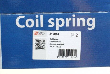 Пружина передняя solgy 212043