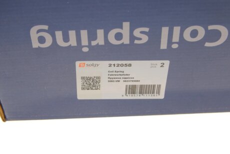 Пружина передняя solgy 212058