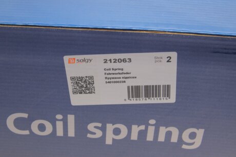 Пружина передняя solgy 212063