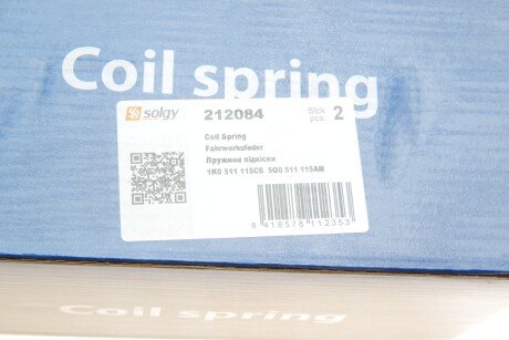 Пружина підвіски solgy 212084