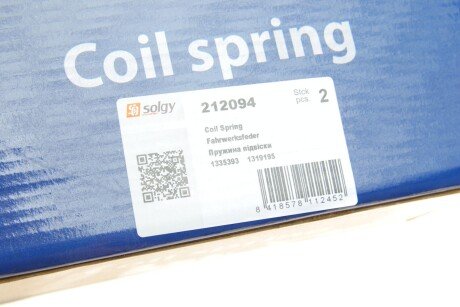 Пружина підвіски solgy 212094