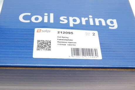 Пружина підвіски solgy 212095