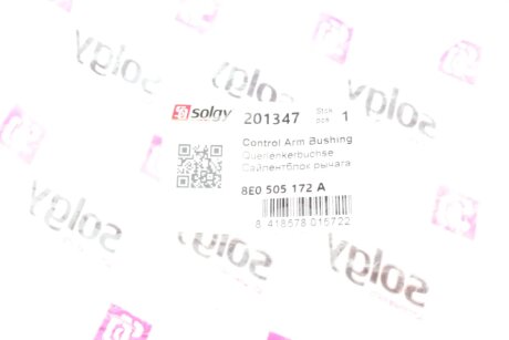 Сайлентблок переднего рычага solgy 201347