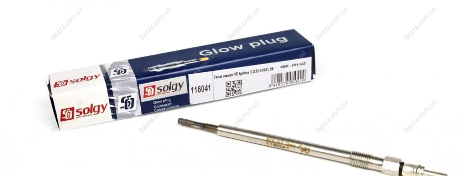 Свеча накала solgy 116041