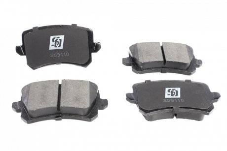 Тормозные колодки solgy 209110