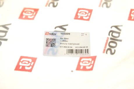 Воздушный фильтр solgy 103009