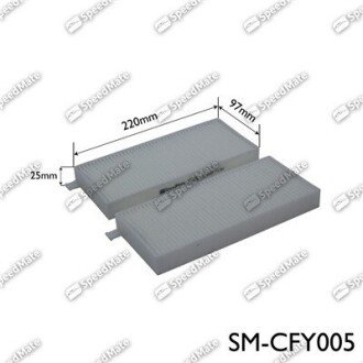 Фільтр салону (, Korea) speedMate SM-CFY005