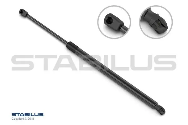 STABILUS Амортизатор багажника, F=170N, L=48.4см, H=19.2см stabilus 024295