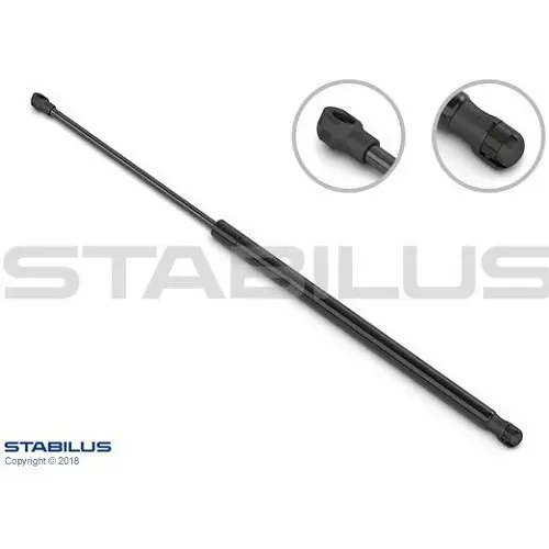 STABILUS Амортизатор багажника, F=350N, L=42.4см, H=16.1см stabilus 0707VV