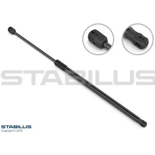 STABILUS Амортизатор багажника, F=550N, L=55.4см, H=18.9см stabilus 877620