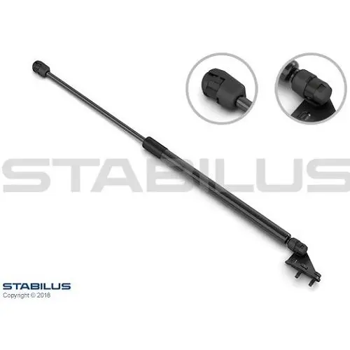 STABILUS Амортизатор багажника, F=555N, L=52.7см, H=20.1см stabilus 3391XU