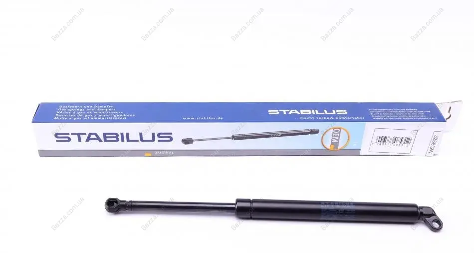 STABILUS Амортизатор багажника, F=640N, L=31.25см, H=9.5см stabilus 3286GW