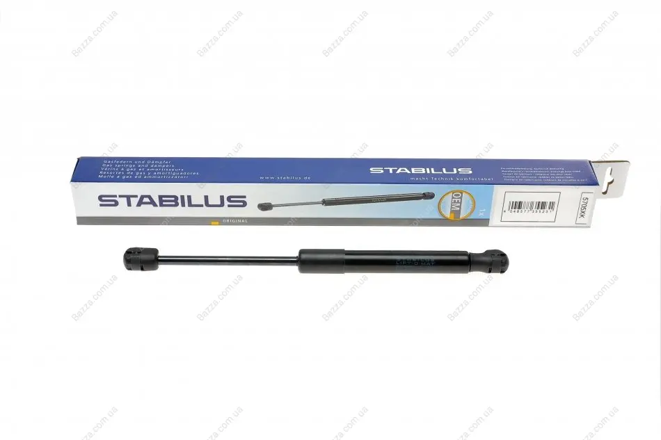 STABILUS Амортизатор багажника, F=650N, L=29.75см, H=9.5см Stabilus 5705XK (фото 1)