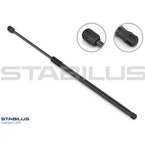 STABILUS Амортизатор багажника, F=650N, L=66.7см, H=23.8см stabilus 8488UK