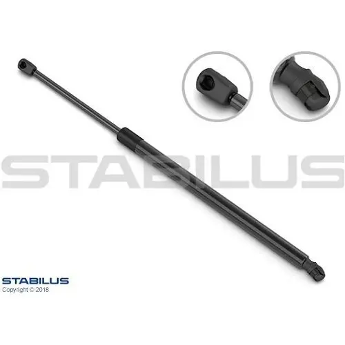 STABILUS Амортизатор багажника, F=725N, L=55.8см, H=16.55см stabilus 001825