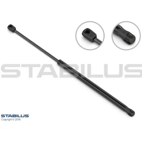 STABILUS Амортизатор заднего стекла, F=200N, L=48.55см, H=18.35см stabilus 274406