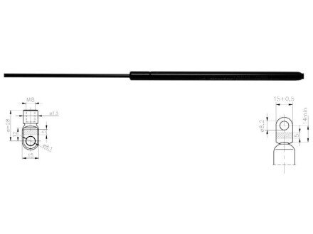 Амортизатор багажника starline 1214801 на Рено 11