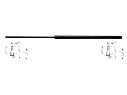 Амортизатор багажника starline 28.75.804 на Мерседес W221