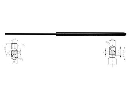 Амортизатор багажника starline 4210800