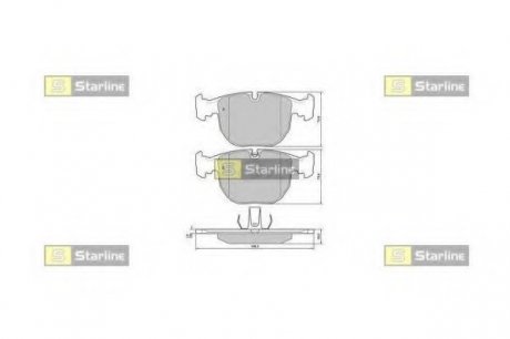 Передние тормозные колодки starline BD S384