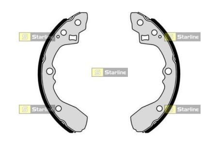 Колодки ручного (стоячого) гальма starline BC 01054 на Киа Рио 1