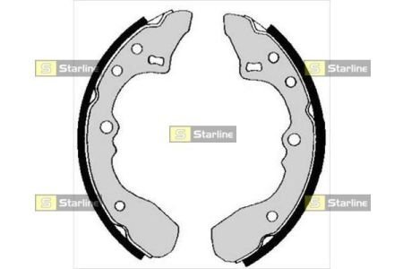Колодки ручного (стоячого) тормоза starline BC 05320
