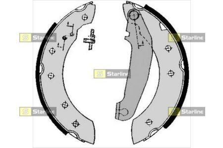 Колодки ручного (стоячого) гальма starline BC 05750 на Вольво 460