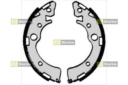 Колодки ручного (стоячого) тормоза starline BC 06980