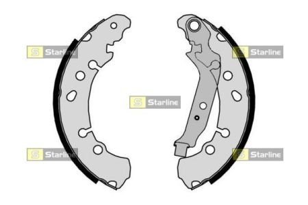 Колодки ручного (стоячого) гальма starline BC 09320