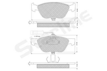 Тормозные колодки starline BD S162