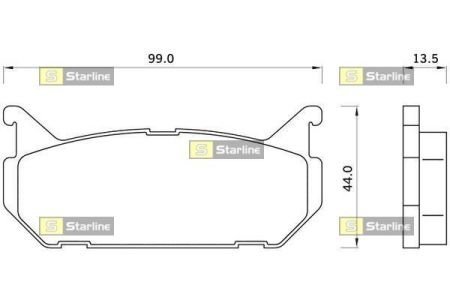 Тормозные колодки starline BD S246