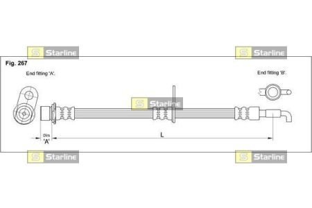 Тормозной шланг starline HAST1189