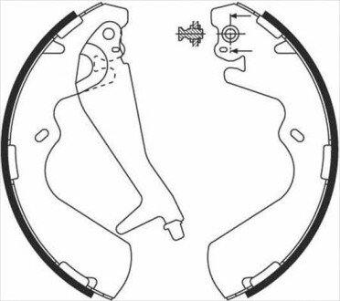 КМП гальмівних накладок starline BC08240