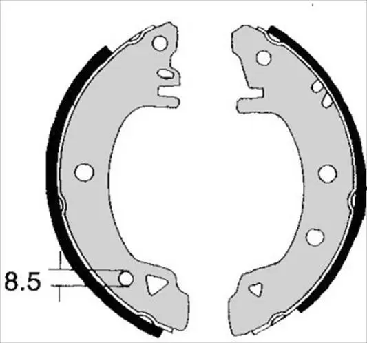 Колодки ручного (стоячого) тормоза starline BC01380