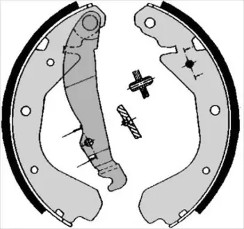 Колодки ручного (стоячого) гальма Starline BC04640
