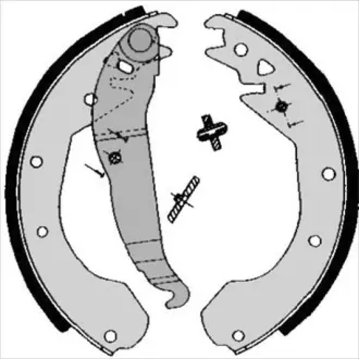 Колодки ручного (стоячого) гальма Starline BC04650
