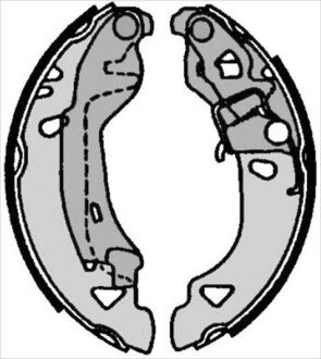 Колодки ручного (стоячого) тормоза starline BC 07080 на Фиат Пунто