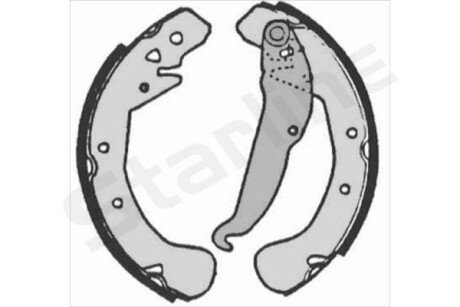 Колодки ручного (стоячого) тормоза starline BC 07200 на Опель Астра h