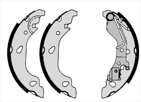 Колодки ручного (стоячого) тормоза starline BC07690