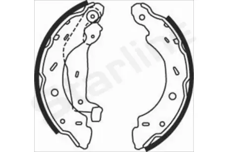 Колодки ручного (стоячого) тормоза starline BC 07750