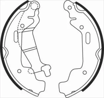 Колодки ручного (стоячого) гальма starline BC08110