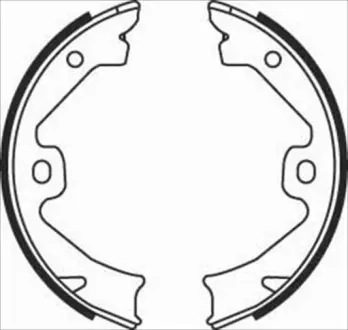 Колодки ручного (стоячого) гальма Starline BC08140