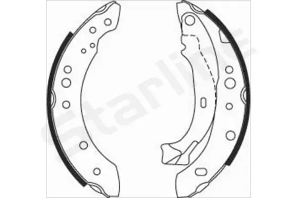 Колодки ручного (стоячого) тормоза starline BC 08150
