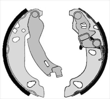 Колодки ручного (стоячого) тормоза starline BC08230 на Фиат Панда