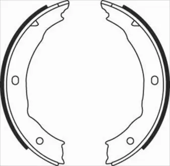 Колодки ручного (стоячого) тормоза starline BC08400