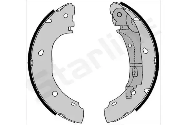 Колодки ручного (стоячого) тормоза starline BC 08540