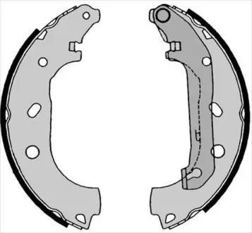 Колодки ручного (стоячого) тормоза starline BC08550