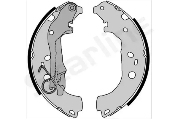 Колодки ручного (стоячого) тормоза starline BC 08590