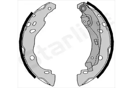 Колодки ручного (стоячого) тормоза starline BC 08630