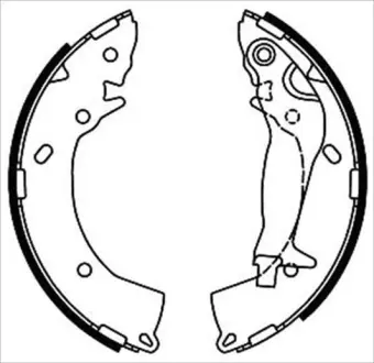 Колодки ручного (стоячого) гальма Starline BC08670